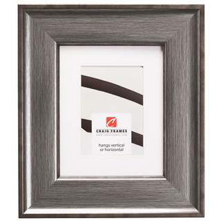 Resilience Wide 3", Matted Distressed Silver Picture Frame