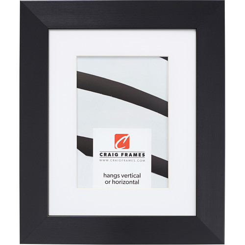 Modern Aesthetics 150 1.5", Brushed Black Matted Picture Frame